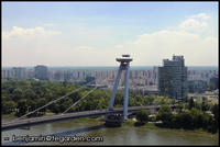 Nový Most and the concrete blocks of Petržalka district