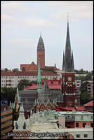 Looking over Oscar Fredrik Church to Masthugget Church