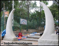 The entrance to the Bull Temple