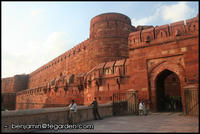 The entrance to the Agra Fort