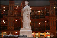 Queen Victoria overseeing the Library of Parliament