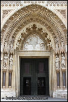 Ornate entry to the Zagreb Cathedral