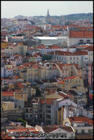 Looking across hilly Lisboa