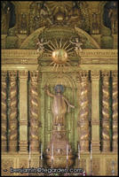 The altar at the Basilica of Bom Jesus