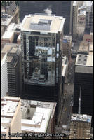 Skyscraper with cubist reflections