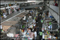 Looking down into Mercado Central