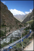 The temporary PeruRail station at Piscacucho