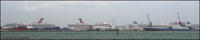 Cruise ships and cargo at the Port of Miami
