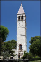 A church tower outside the Old Town