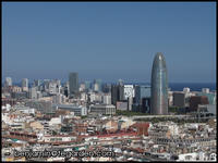 Torre Agbar and other skyscrapers